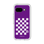 スリムプロテクションプレミアムケース［ Racing checkered flag Purple - レーシングチェッカーフラッグ パープル ］