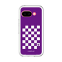 スリムプロテクションプレミアムケース［ Racing checkered flag Purple - レーシングチェッカーフラッグ パープル ］