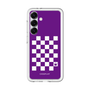 スリムプロテクションプレミアムケース［ Racing checkered flag Purple - レーシングチェッカーフラッグ パープル ］