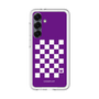 スリムプロテクションプレミアムケース［ Racing checkered flag Purple - レーシングチェッカーフラッグ パープル ］