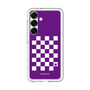 スリムプロテクションプレミアムケース［ Racing checkered flag Purple - レーシングチェッカーフラッグ パープル ］