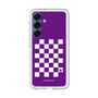 スリムプロテクションプレミアムケース［ Racing checkered flag Purple - レーシングチェッカーフラッグ パープル ］