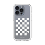 スリムプロテクションプレミアムケース［ Racing checkered flag White - レーシングチェッカーフラッグ ホワイト ］