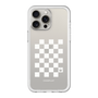 スリムプロテクションプレミアムケース［ Racing checkered flag White - レーシングチェッカーフラッグ ホワイト ］