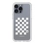 スリムプロテクションプレミアムケース［ Racing checkered flag White - レーシングチェッカーフラッグ ホワイト ］
