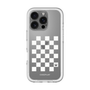 スリムプロテクションプレミアムケース［ Racing checkered flag White - レーシングチェッカーフラッグ ホワイト ］