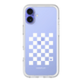 スリムプロテクションプレミアムケース［ Racing checkered flag White - レーシングチェッカーフラッグ ホワイト ］