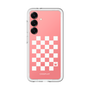 スリムプロテクションプレミアムケース［ Racing checkered flag White - レーシングチェッカーフラッグ ホワイト ］