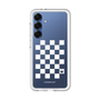 スリムプロテクションプレミアムケース［ Racing checkered flag White - レーシングチェッカーフラッグ ホワイト ］