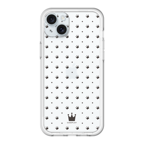 スリムプロテクションプレミアムケース［ CASEPLAY Crown dots Black - ケースプレイ・クラウン・ドッツ ブラック ］