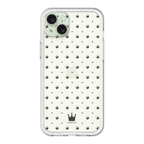 スリムプロテクションプレミアムケース［ CASEPLAY Crown dots Black - ケースプレイ・クラウン・ドッツ ブラック ］