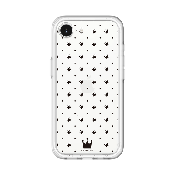 スリムプロテクションプレミアムケース［ CASEPLAY Crown dots Black - ケースプレイ・クラウン・ドッツ ブラック ］