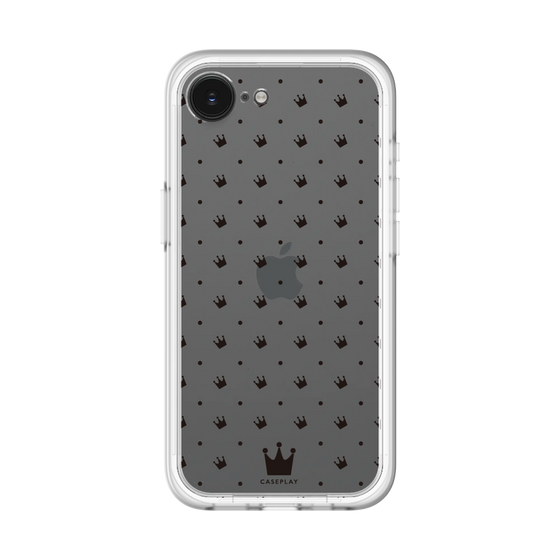 スリムプロテクションプレミアムケース［ CASEPLAY Crown dots Black - ケースプレイ・クラウン・ドッツ ブラック ］