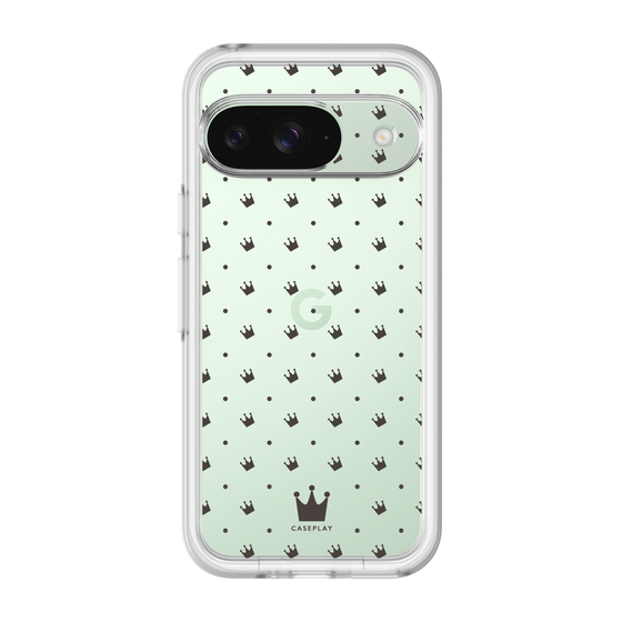 スリムプロテクションプレミアムケース［ CASEPLAY Crown dots Black - ケースプレイ・クラウン・ドッツ ブラック ］