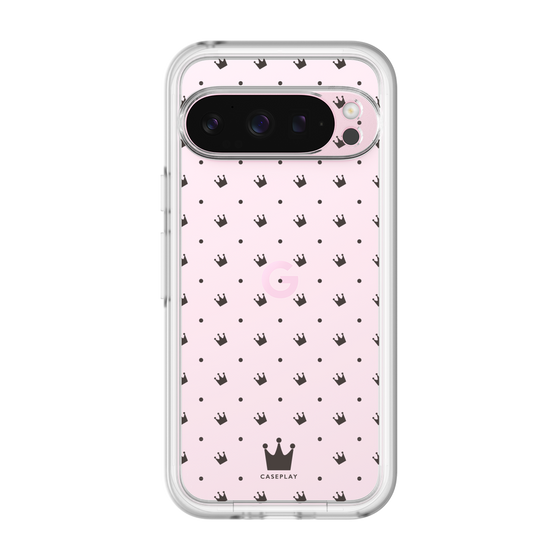 スリムプロテクションプレミアムケース［ CASEPLAY Crown dots Black - ケースプレイ・クラウン・ドッツ ブラック ］