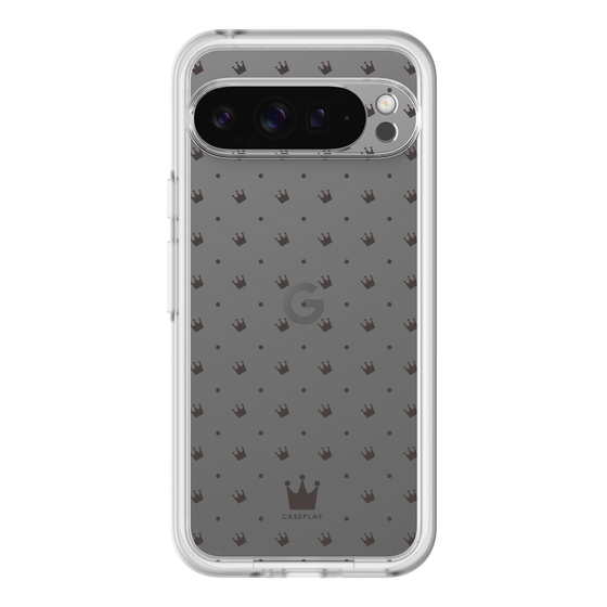 スリムプロテクションプレミアムケース［ CASEPLAY Crown dots Black - ケースプレイ・クラウン・ドッツ ブラック ］