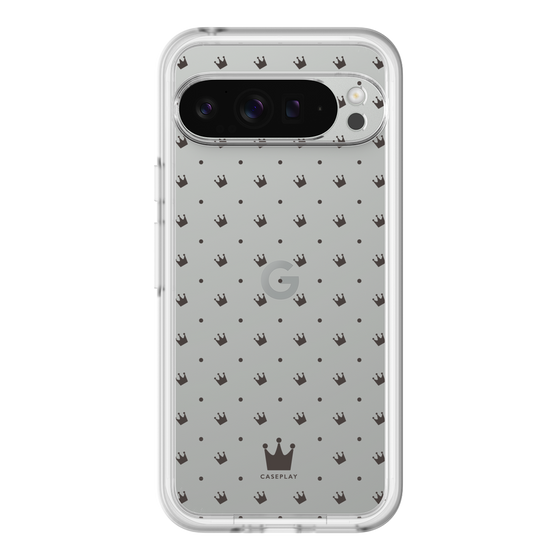 スリムプロテクションプレミアムケース［ CASEPLAY Crown dots Black - ケースプレイ・クラウン・ドッツ ブラック ］