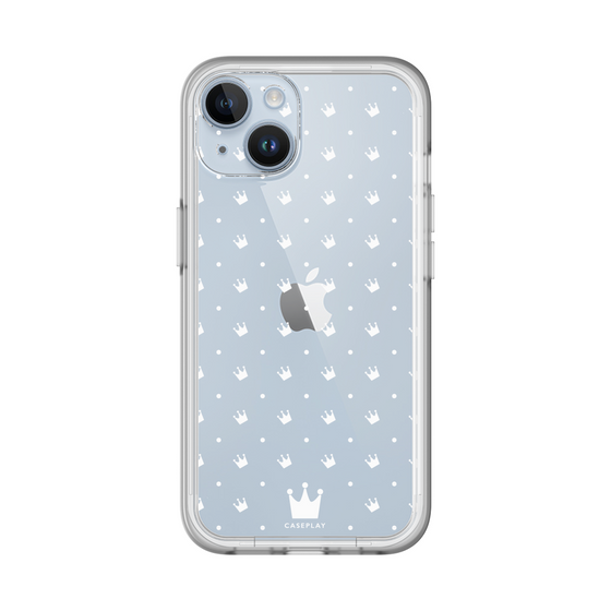 スリムプロテクションプレミアムケース［ CASEPLAY Crown dots White - ケースプレイ・クラウン・ドッツ ホワイト ］