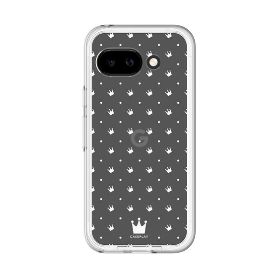 スリムプロテクションプレミアムケース［ CASEPLAY Crown dots White - ケースプレイ・クラウン・ドッツ ホワイト ］