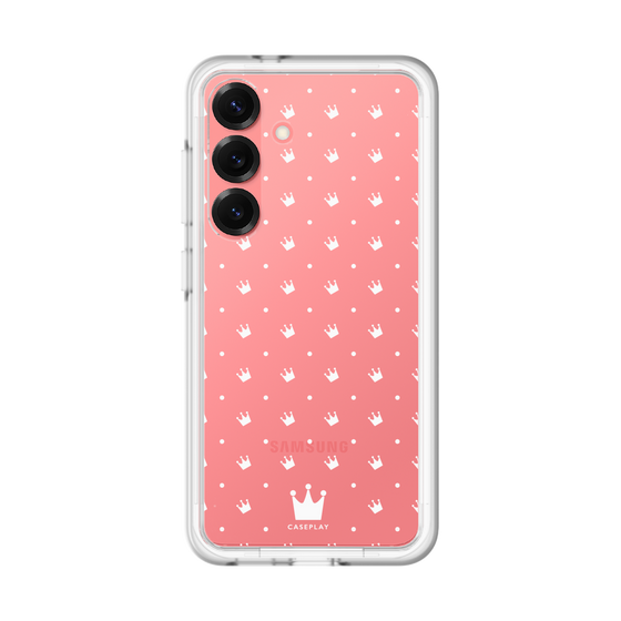 スリムプロテクションプレミアムケース［ CASEPLAY Crown dots White - ケースプレイ・クラウン・ドッツ ホワイト ］
