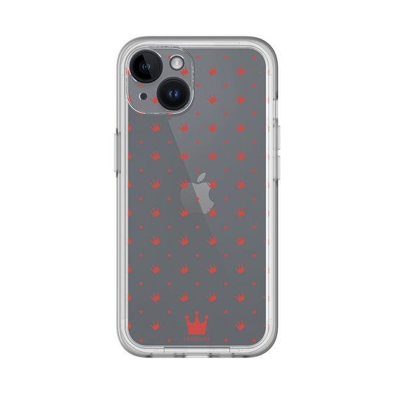 スリムプロテクションプレミアムケース［ CASEPLAY Crown dots Red - ケースプレイ・クラウン・ドッツ レッド ］