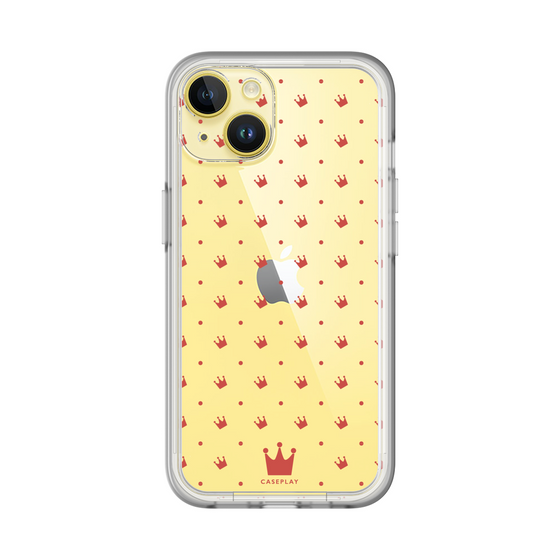 スリムプロテクションプレミアムケース［ CASEPLAY Crown dots Red - ケースプレイ・クラウン・ドッツ レッド ］