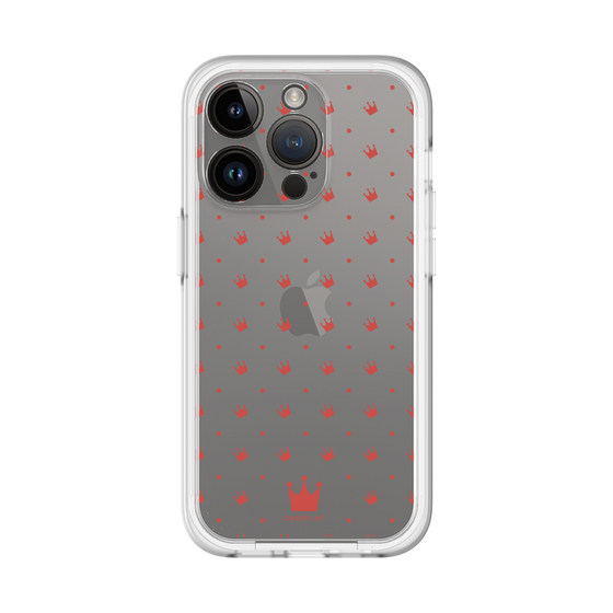 スリムプロテクションプレミアムケース［ CASEPLAY Crown dots Red - ケースプレイ・クラウン・ドッツ レッド ］