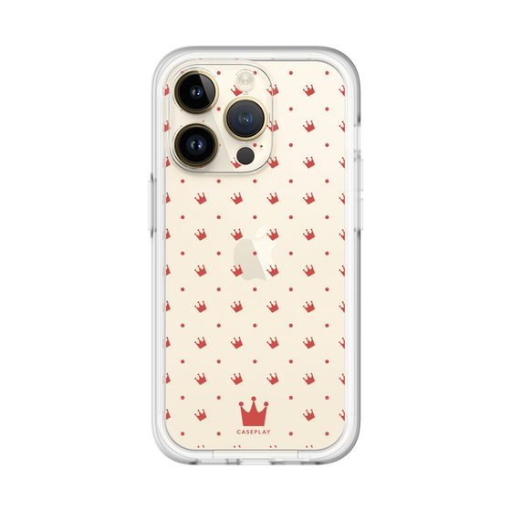 スリムプロテクションプレミアムケース［ CASEPLAY Crown dots Red - ケースプレイ・クラウン・ドッツ レッド ］