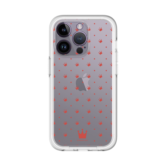 スリムプロテクションプレミアムケース［ CASEPLAY Crown dots Red - ケースプレイ・クラウン・ドッツ レッド ］