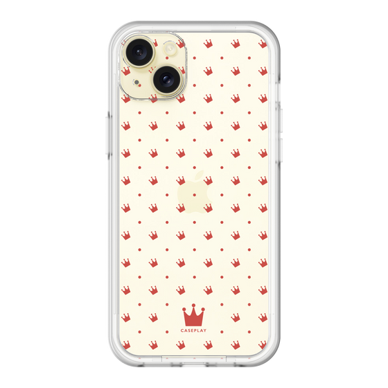 スリムプロテクションプレミアムケース［ CASEPLAY Crown dots Red - ケースプレイ・クラウン・ドッツ レッド ］