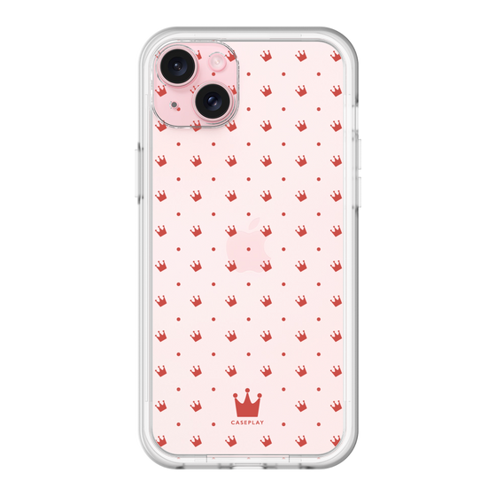 スリムプロテクションプレミアムケース［ CASEPLAY Crown dots Red - ケースプレイ・クラウン・ドッツ レッド ］