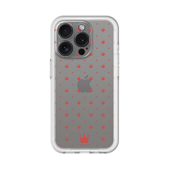 スリムプロテクションプレミアムケース［ CASEPLAY Crown dots Red - ケースプレイ・クラウン・ドッツ レッド ］