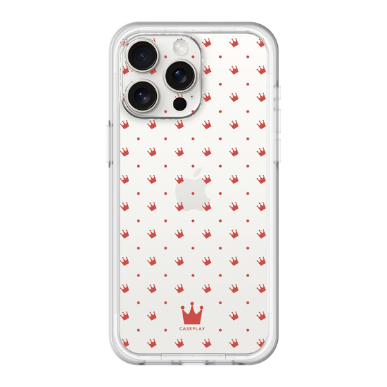 スリムプロテクションプレミアムケース［ CASEPLAY Crown dots Red - ケースプレイ・クラウン・ドッツ レッド ］