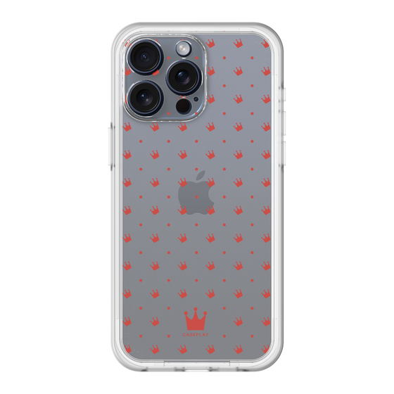 スリムプロテクションプレミアムケース［ CASEPLAY Crown dots Red - ケースプレイ・クラウン・ドッツ レッド ］