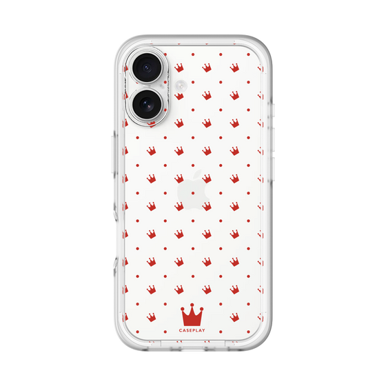 スリムプロテクションプレミアムケース［ CASEPLAY Crown dots Red - ケースプレイ・クラウン・ドッツ レッド ］