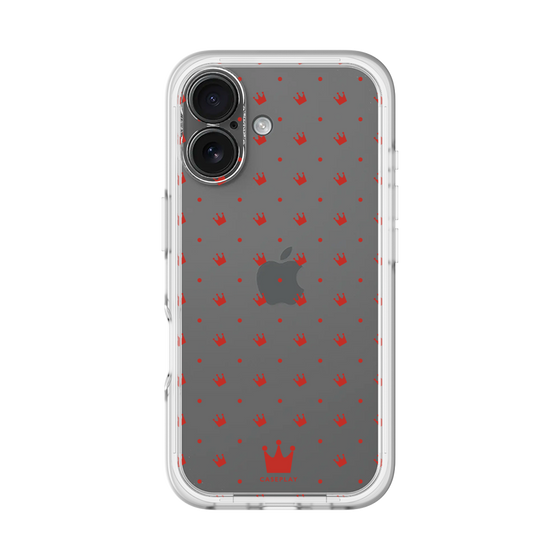 スリムプロテクションプレミアムケース［ CASEPLAY Crown dots Red - ケースプレイ・クラウン・ドッツ レッド ］