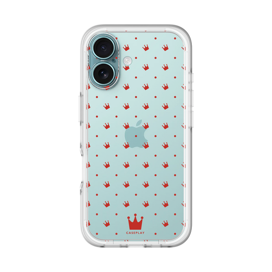 スリムプロテクションプレミアムケース［ CASEPLAY Crown dots Red - ケースプレイ・クラウン・ドッツ レッド ］