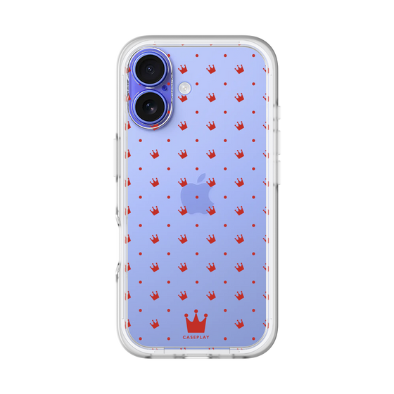 スリムプロテクションプレミアムケース［ CASEPLAY Crown dots Red - ケースプレイ・クラウン・ドッツ レッド ］