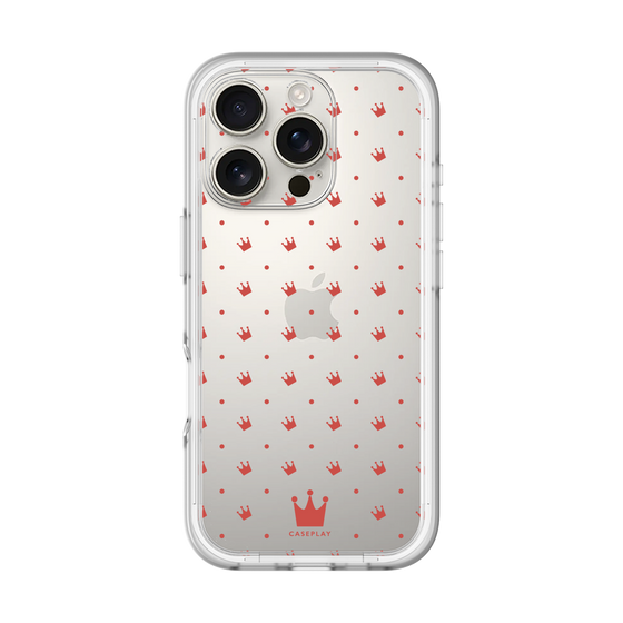 スリムプロテクションプレミアムケース［ CASEPLAY Crown dots Red - ケースプレイ・クラウン・ドッツ レッド ］