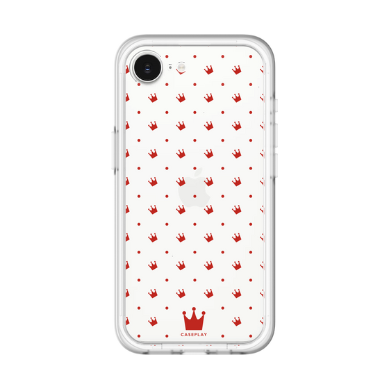 スリムプロテクションプレミアムケース［ CASEPLAY Crown dots Red - ケースプレイ・クラウン・ドッツ レッド ］
