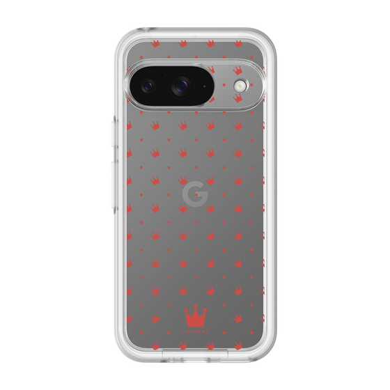 スリムプロテクションプレミアムケース［ CASEPLAY Crown dots Red - ケースプレイ・クラウン・ドッツ レッド ］