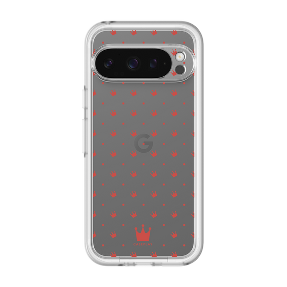 スリムプロテクションプレミアムケース［ CASEPLAY Crown dots Red - ケースプレイ・クラウン・ドッツ レッド ］