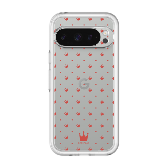 スリムプロテクションプレミアムケース［ CASEPLAY Crown dots Red - ケースプレイ・クラウン・ドッツ レッド ］