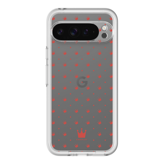 スリムプロテクションプレミアムケース［ CASEPLAY Crown dots Red - ケースプレイ・クラウン・ドッツ レッド ］