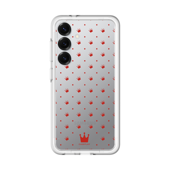 スリムプロテクションプレミアムケース［ CASEPLAY Crown dots Red - ケースプレイ・クラウン・ドッツ レッド ］