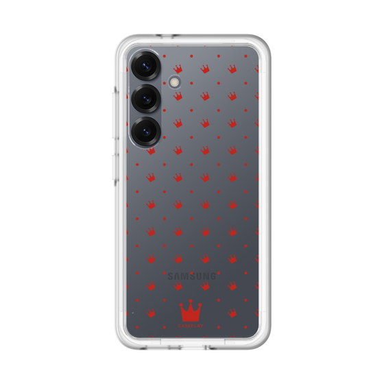 スリムプロテクションプレミアムケース［ CASEPLAY Crown dots Red - ケースプレイ・クラウン・ドッツ レッド ］