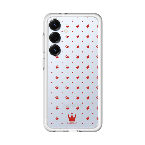 スリムプロテクションプレミアムケース［ CASEPLAY Crown dots Red - ケースプレイ・クラウン・ドッツ レッド ］