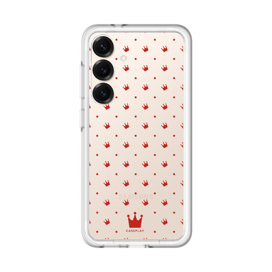 スリムプロテクションプレミアムケース［ CASEPLAY Crown dots Red - ケースプレイ・クラウン・ドッツ レッド ］
