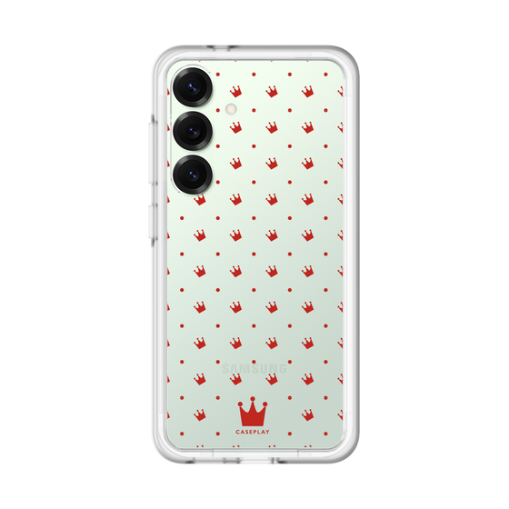 スリムプロテクションプレミアムケース［ CASEPLAY Crown dots Red - ケースプレイ・クラウン・ドッツ レッド ］