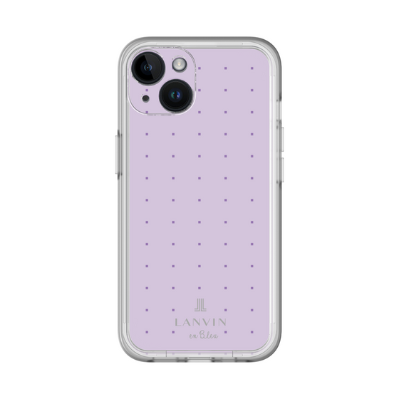 スリムプロテクションプレミアムケース［ LANVIN en Bleu Tiny dots Purple - ランバン ドット パープル ］